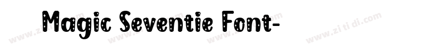 获取 Magic Seventie Font字体转换